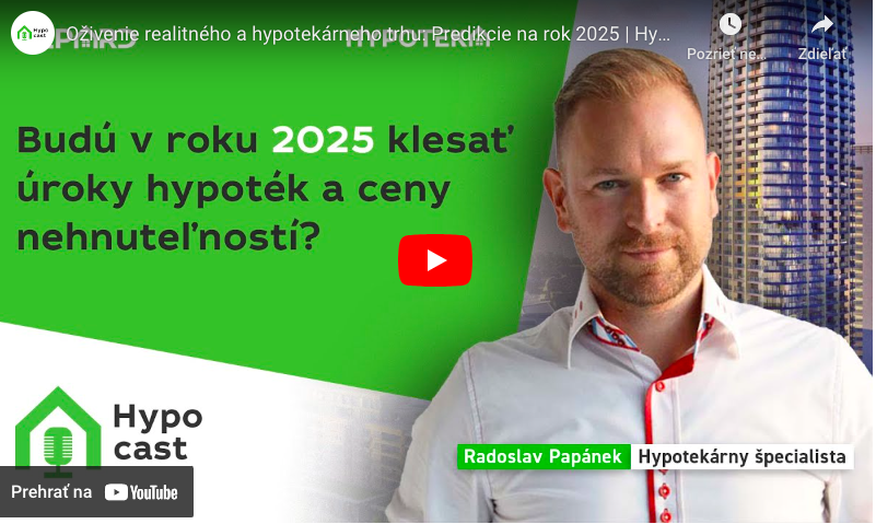 HYPOCAST 32 - Oživenie realitného a hypotekárneho trhu: Predikcie na rok 2025 | Hypocast s Radoslavom Papánekom